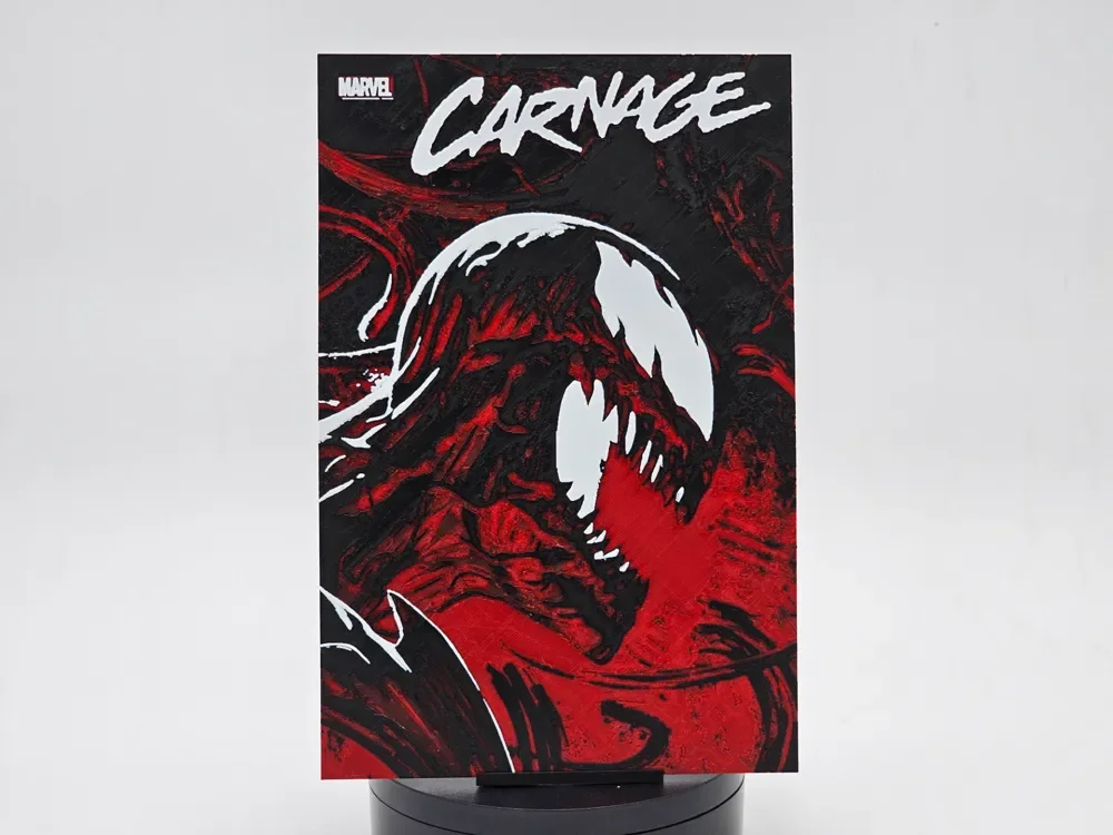 Carnage Black, White and Blood #3A Hueforge by Loki HueForge model: Carnage Black, White and Blood #3A Hueforge by Loki