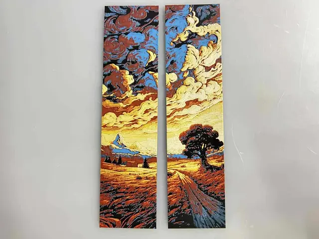 HueForge model: Cloud Horizon - Bookmark Set by 3djd