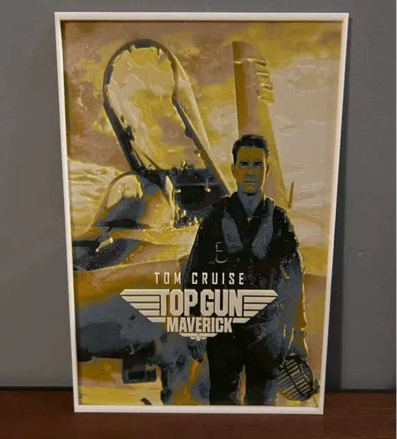HueForge model: Hueforge Movie Poster - Top Gun - by JoDau