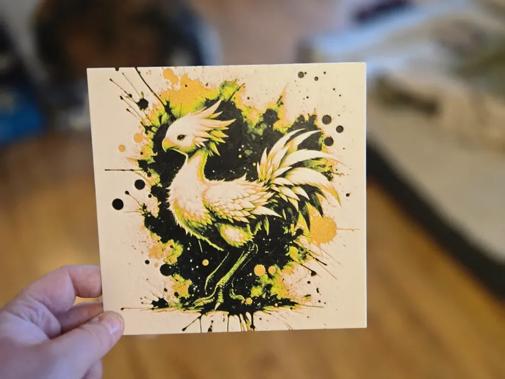 Graffiti Chocobo Hueforge by 3Ree Printing HueForge model: Graffiti Chocobo Hueforge by 3Ree Printing