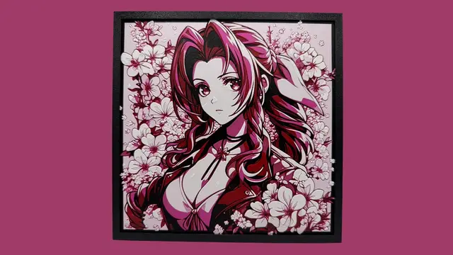HueForge model: Aerith Gainsborough - Final Fantasy 7 by Canadian Gamer
