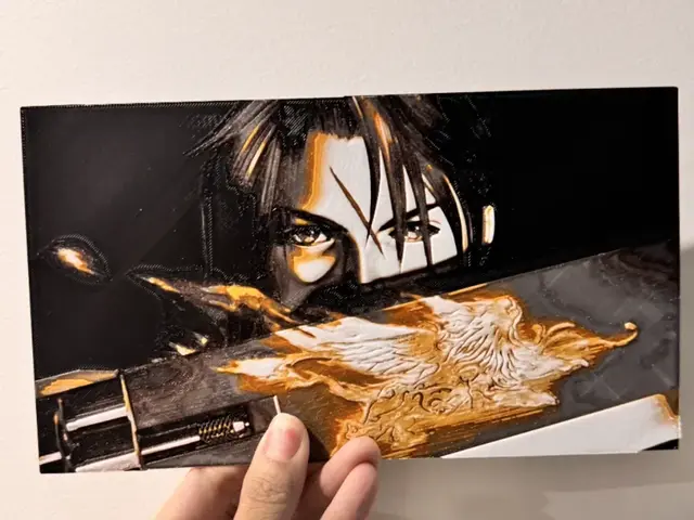 Squall Leonhart (FF8) - HueForge Print