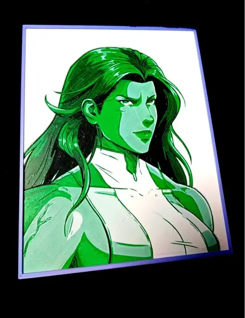 HueForge model: She Hulk by Garuda3D