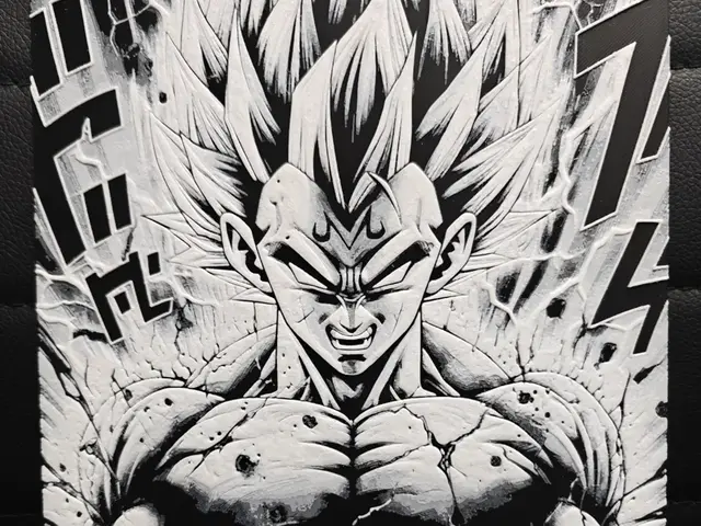 HueForge model: Majin Vegeta Manga style by TheHueforgeLady