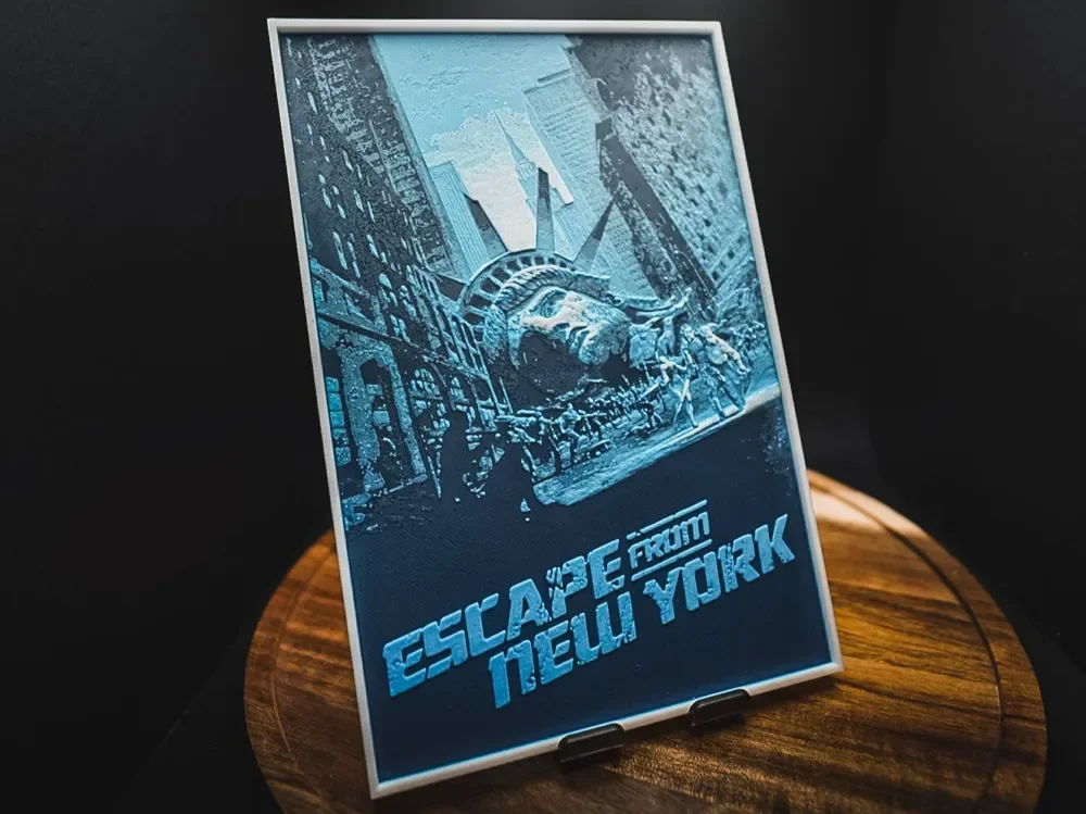 Escape from New York (Movie Poster - HueForge) by HugheCraft HueForge model: Escape from New York (Movie Poster - HueForge) by HugheCraft