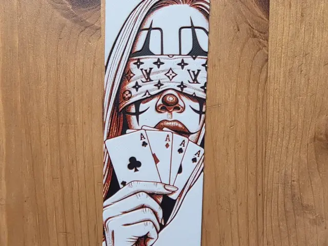 HueForge model: Poker Bookmark by Morganja