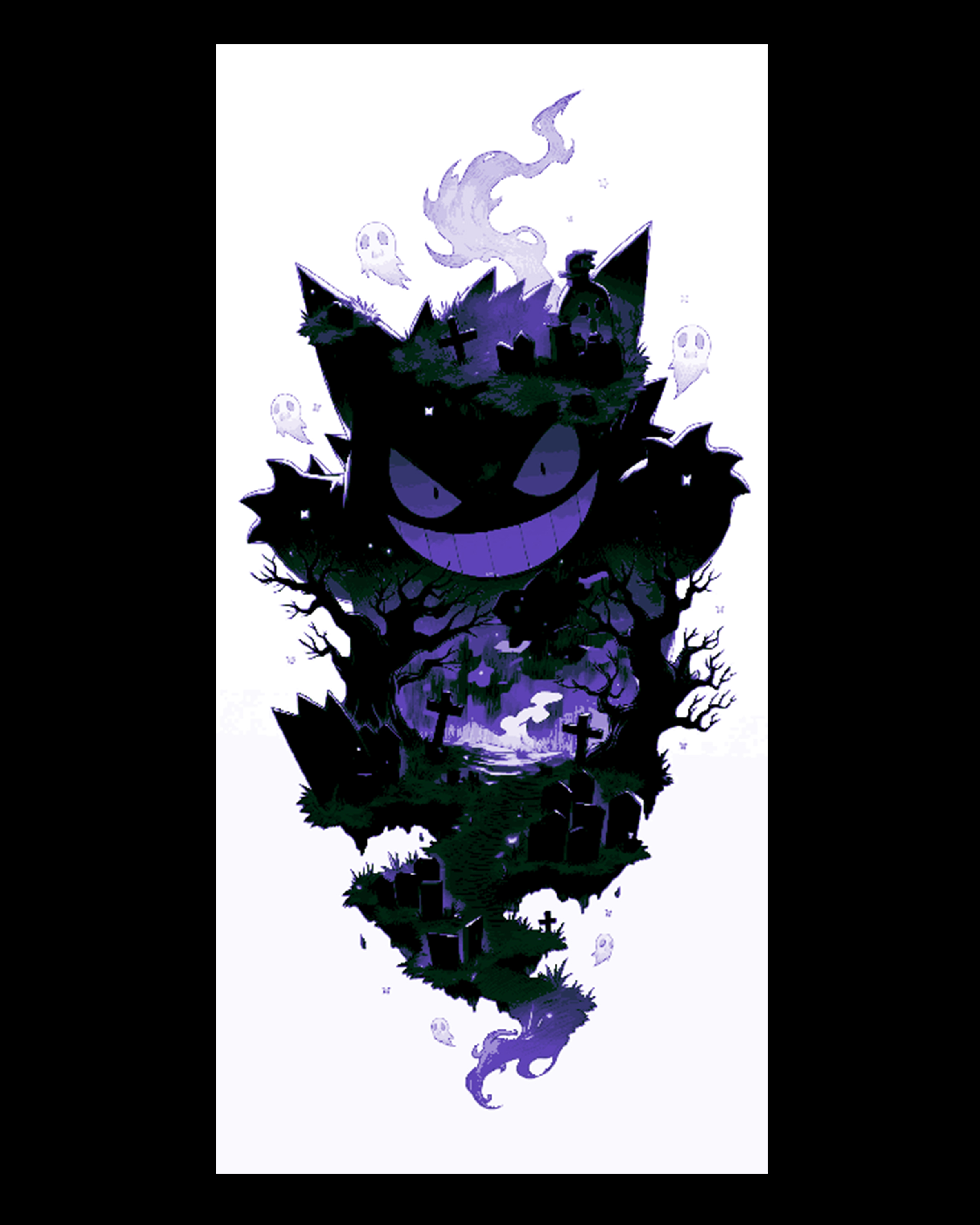 Fan Art of the Spooky Pokemon Gengar - Hueforge design by BooneCo3d HueForge model: Fan Art of the Spooky Pokemon Gengar - Hueforge design by BooneCo3d