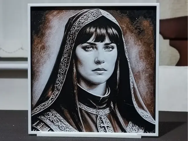 HueForge model: Xena Warrior Princess - HueForge 3 Color by BoDad