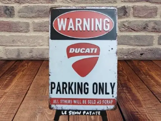 HueForge model: Vintage Parking Sign: Ducati hueforge by leshowpatate