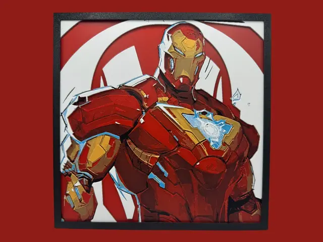 HueForge model: Iron Man - Marvel Rivals by Canadian Gamer