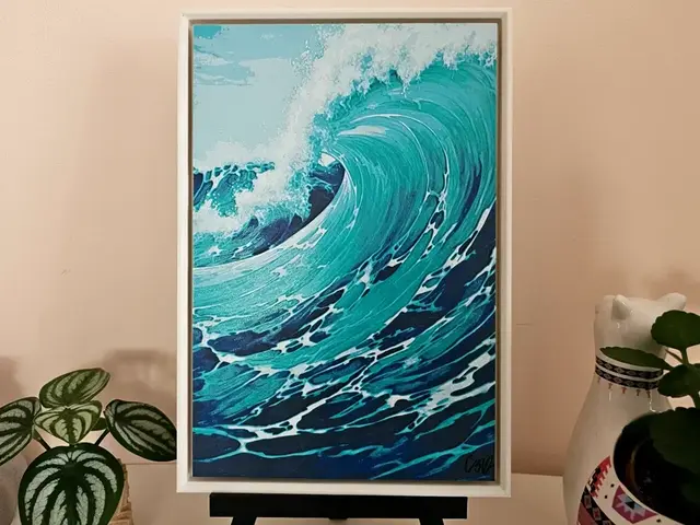 HueForge model: Eternal Wave - Filament Painting by C3D