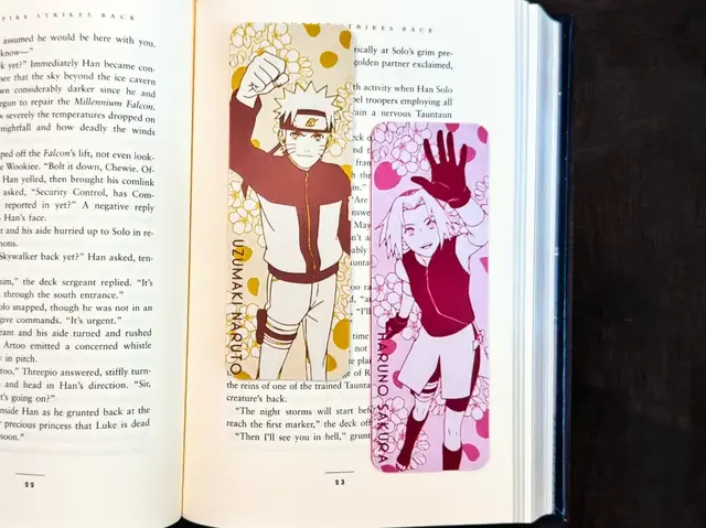 HueForge model: Naruto Bookmark Set - Naruto & Sakura by Artful Creator