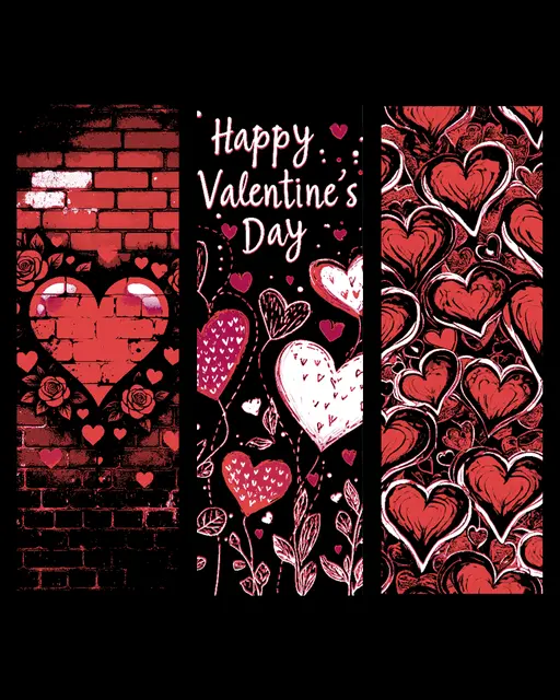 HueForge model: Happy Valentine's Day - Set of bookmarks to celebrate the Day by BooneCo3d