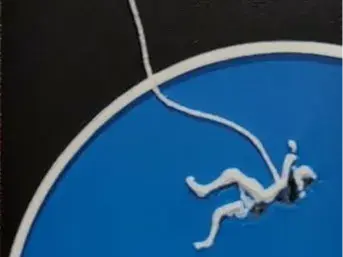 HueForge model: Believe in the Hail Mary - 'Falling' Bookmark by IslandLooter