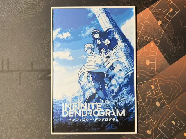 HueForge model: Infinite Dendrogram - HueForge by ZorPrime7