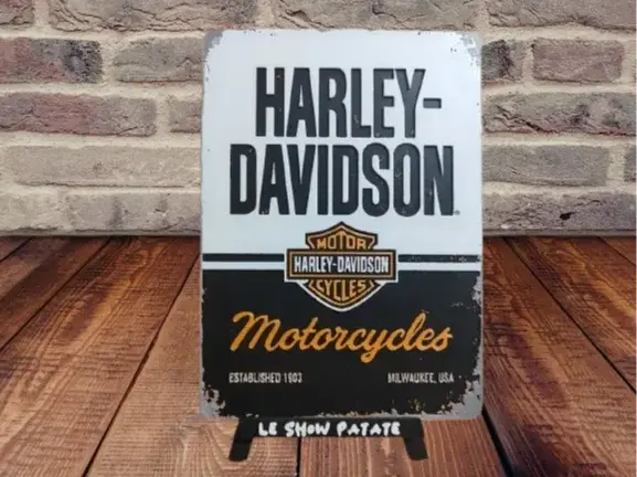 HueForge model: Plaque vintage Harley Davidson Hueforge by leshowpatate