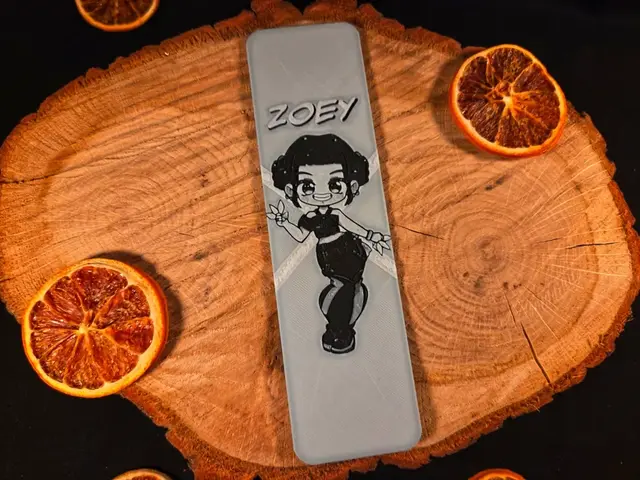 HueForge model: Zoey K-pop Demon Hunters bookmark by EternalDesigns3D