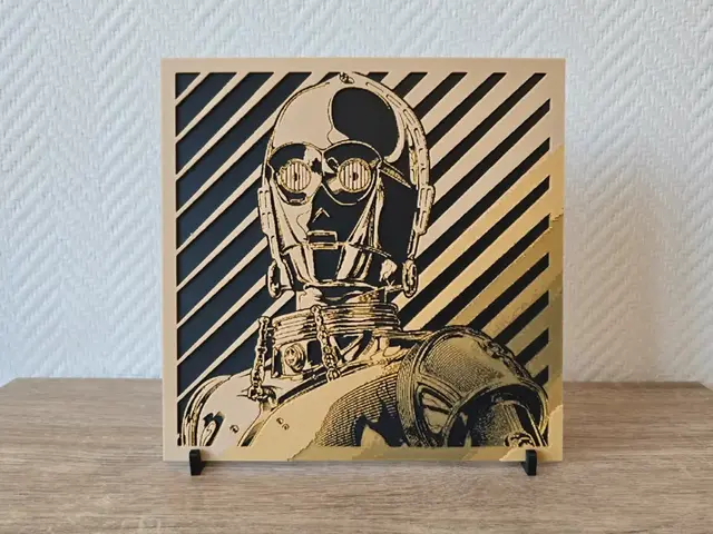 HueForge model: C-3PO Star Wars Hueforge by Kactus Fpv