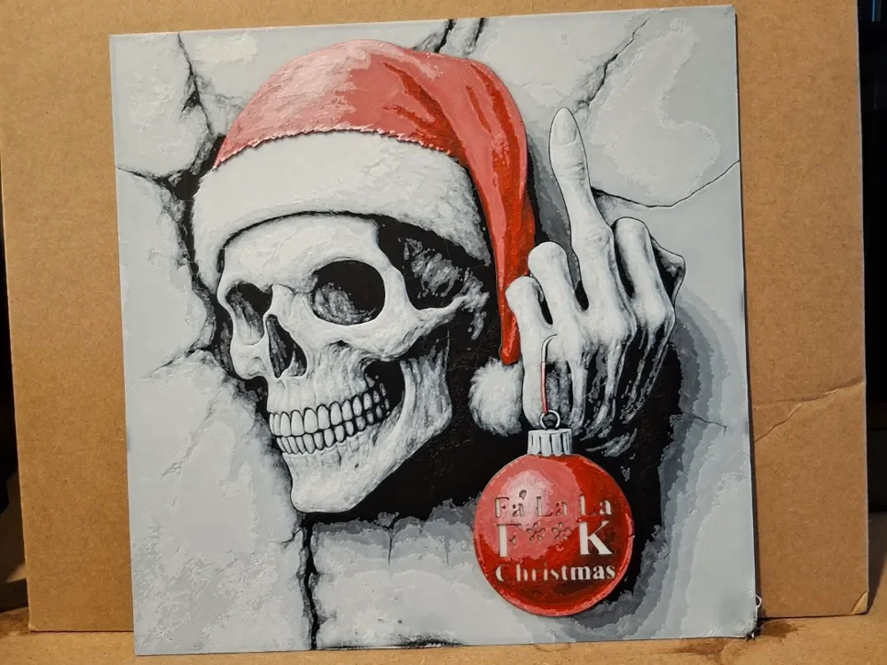 Anti christmas - Death of christmas - hueforge by 3dGlow HueForge model: Anti christmas - Death of christmas - hueforge by 3dGlow