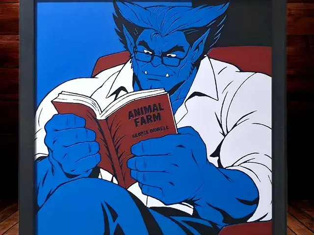 HueForge model: Hank "Beast" McCoy - X Men (1992 Cartoon inspired) by Side Quest Hues