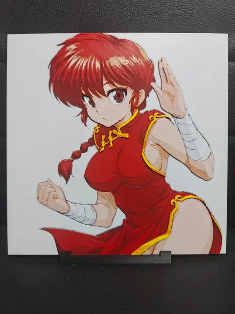 HueForge model: Ranma 1/2 by TheHueforgeLady