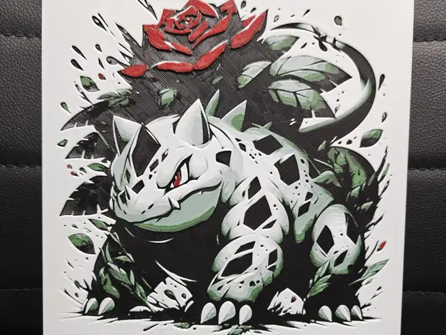 HueForge model: Venusaur by TheHueforgeLady