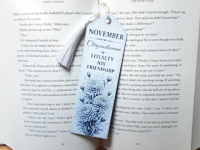 Bookmark, November Flower, Birth month