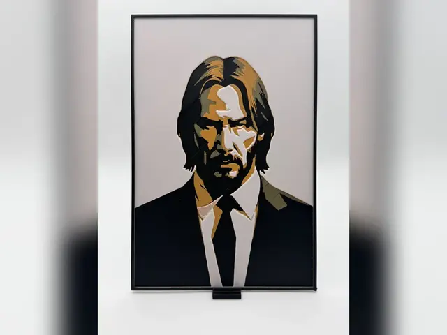HueForge model: John Wick - Baba Yaga Portrait HueForge Print by Thadius