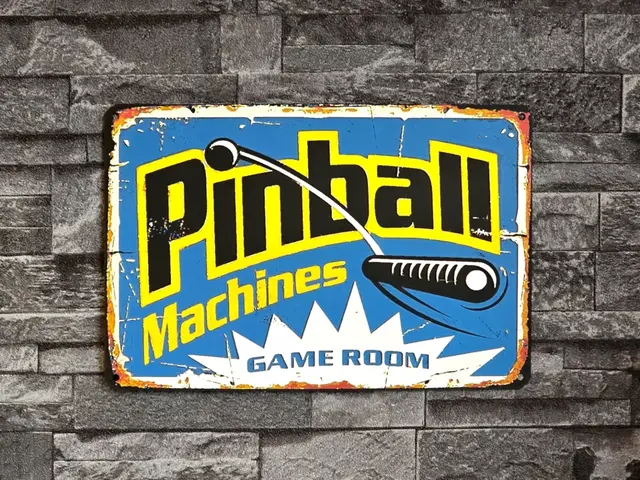Hueforge Vintage Game Room Pinball