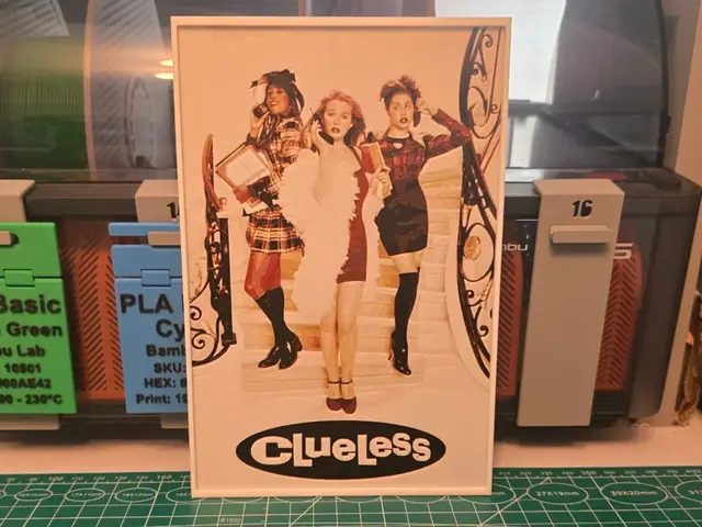 HueForge model: Clueless Movie Poster - Hueforge Art by Lumpy3D