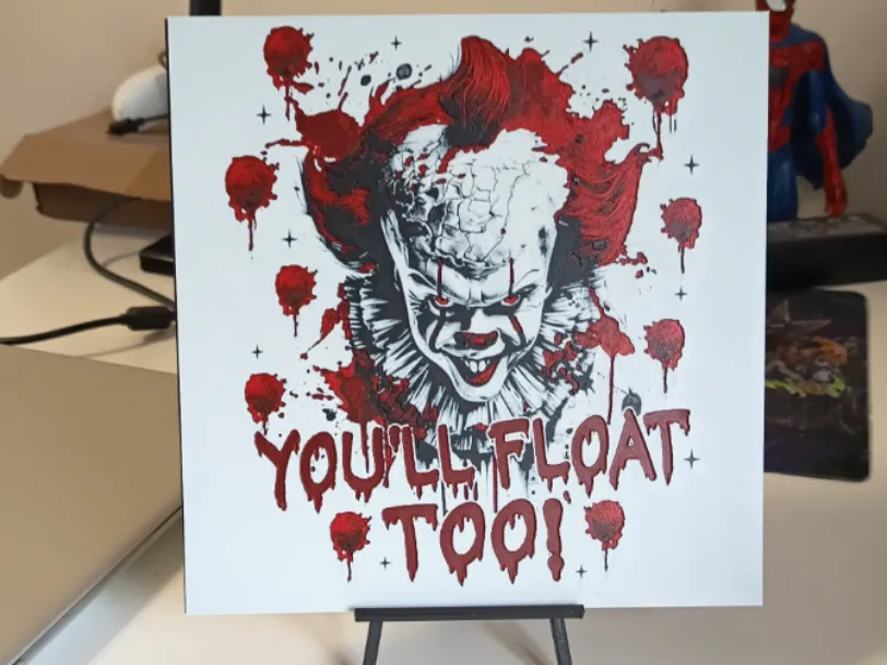 IT Pennywise Hueforge by 3DNesy HueForge model: IT Pennywise Hueforge by 3DNesy