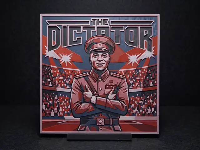 HueForge model: The Dictator - Mbappe Hueforge by LED