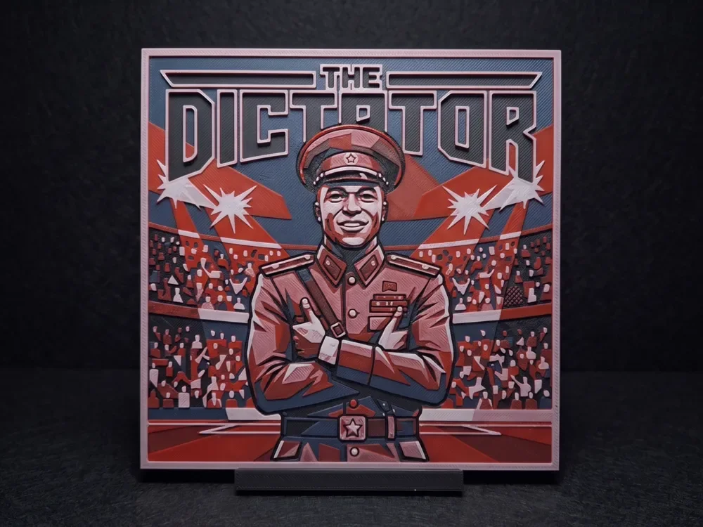 The Dictator - Mbappe Hueforge by LED HueForge model: The Dictator - Mbappe Hueforge by LED