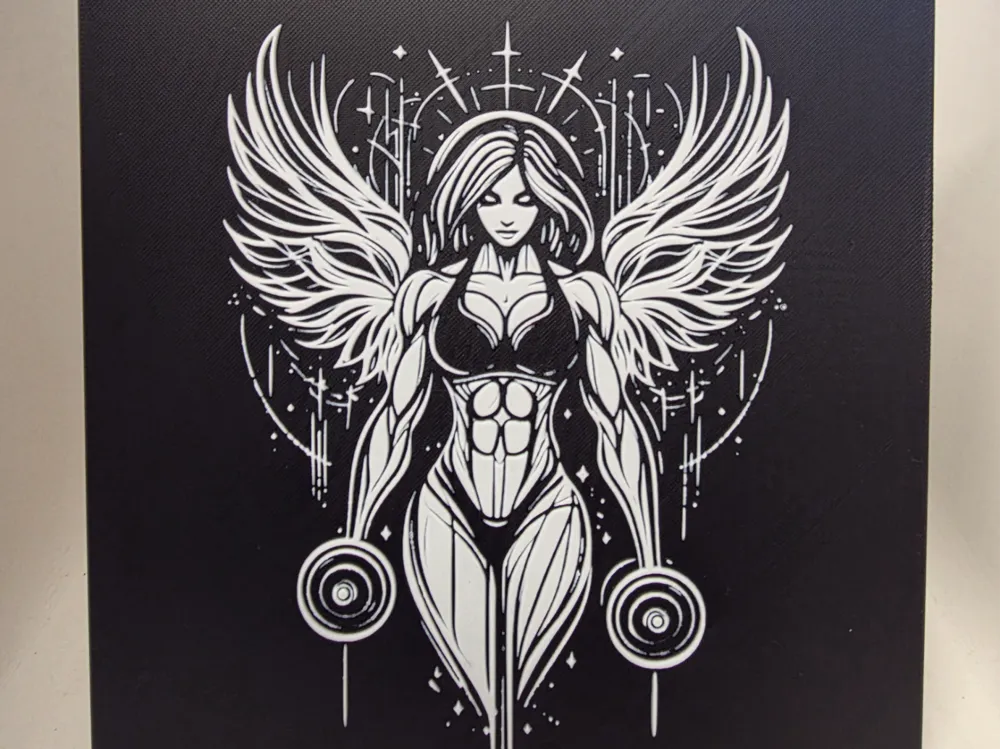 Female Body Builder Hueforge by Morganja HueForge model: Female Body Builder Hueforge by Morganja