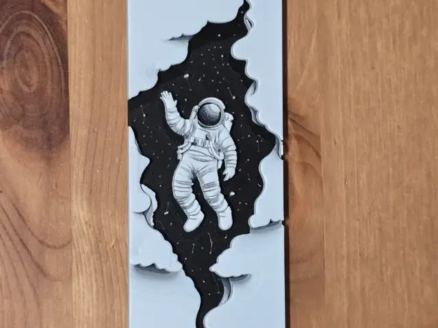 HueForge model: astronaut bookmark by Morganja