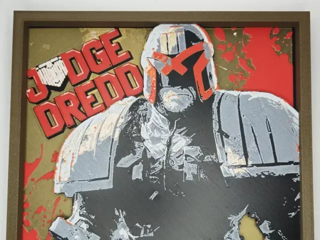 HueForge model: Judge Dredd Shadowforge by LoFi Layers