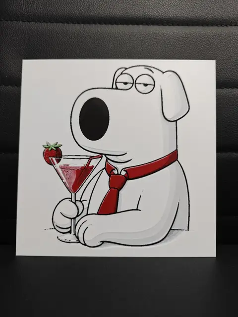 HueForge model: Brian Griffin by TheHueforgeLady