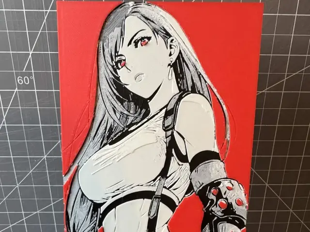 HueForge model: Hueforge of Tifa Lockhart from Final Fantasy by SBC Creations