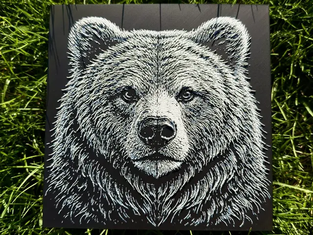 HueForge model: Bear Wildlife Series by novy