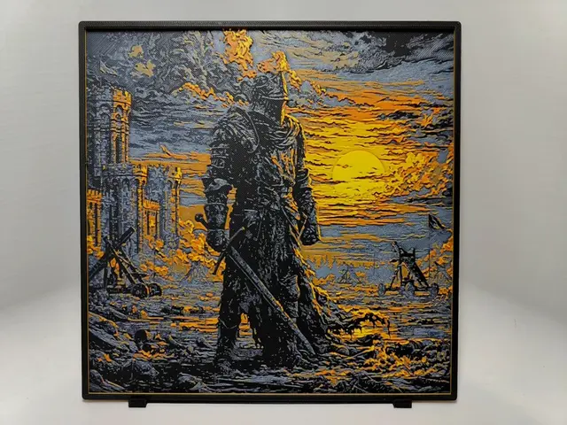 Knight Sunset - Hueforge