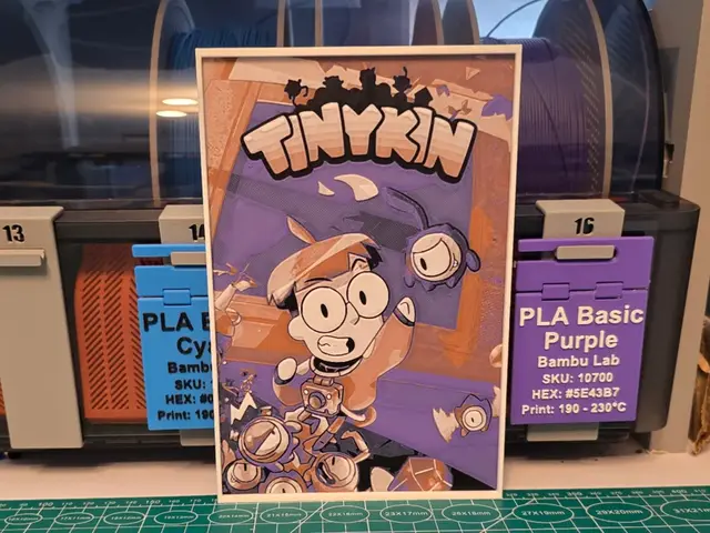 HueForge model: Tinykin Game Poster - Hueforge Art by Lumpy3D