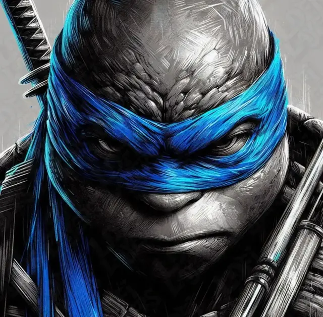 HueForge model: TMNT Leonardo (Leo) Hueforge by LoFi Layers