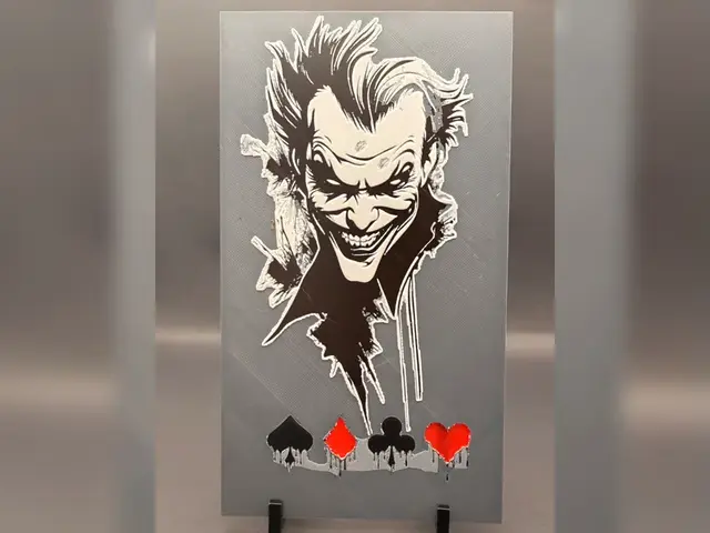 The Joker Playing Card HueForge Print