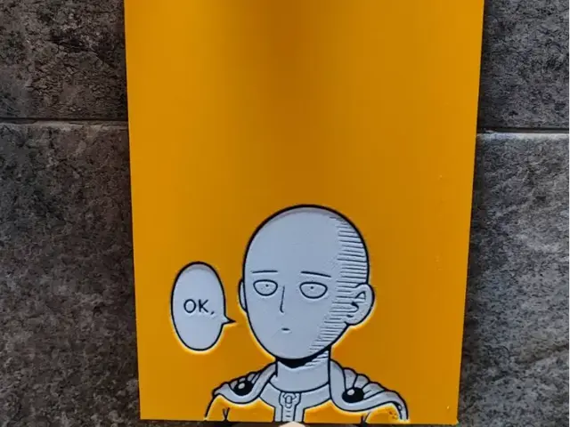 HueForge model: One Punch man by Garuda3D