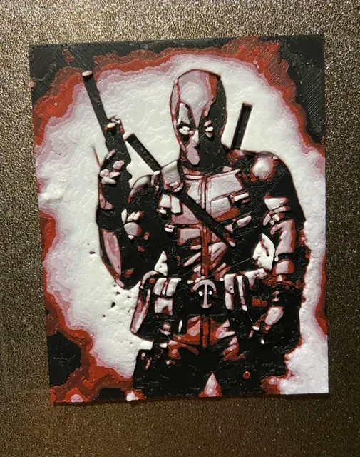 HueForge model: Deadpool by Morganja