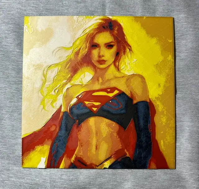HueForge model: Supergirl Color Hueforge by Hey Ben