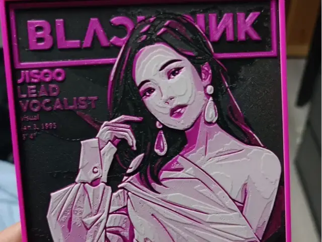 HueForge model: Jisoo Blackpink by Garuda3D