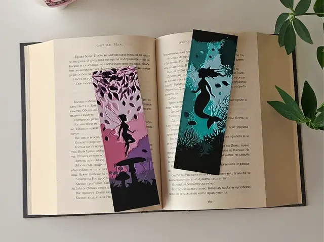 HueForge model: Fairy & Mermaid - Fantasy Bookmarks Set Part 1 by C3D