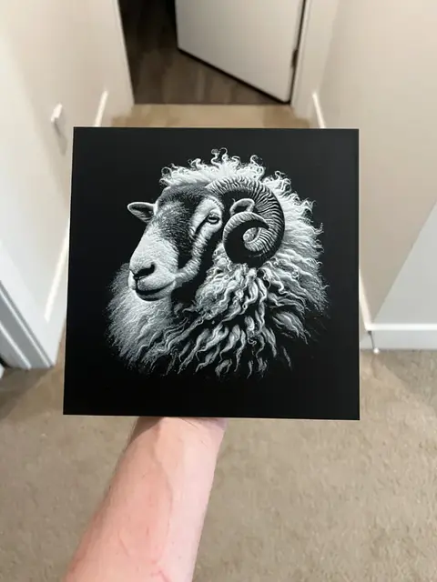 HueForge model: Sheep Art Hueforge by RP47 Designs