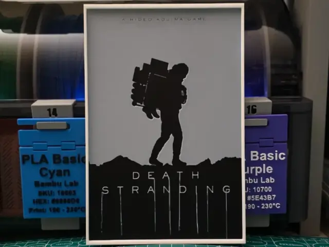 HueForge model: Death Stranding Poster - Hueforge Art by Lumpy3D